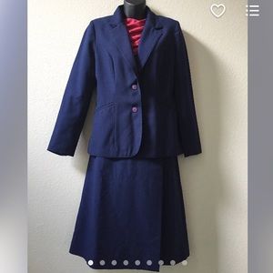 Vintage blue suit, M
